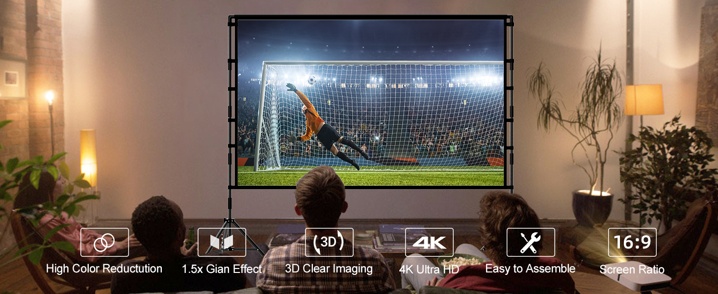 Projector Screen with Stand