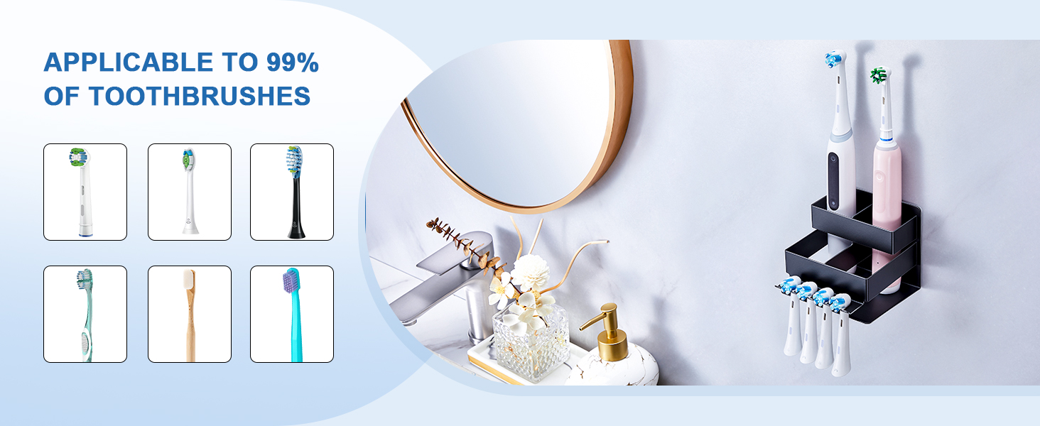 toothbrush wall mount io brush head holder