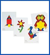 Learning Advantage Pattern Block Activity Cards - In-Home Learning Activity for Early Math & Geom...