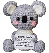 Koala Gifts, Crochet Positive Emotional Support Koala– Handmade Emotional Cheer Support Funny Gif...