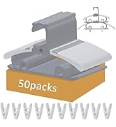 50 Pack Baby Clothes Hanger, 11-15 inch Adjustable Kid Hangers with Clips, Multifunctional Childr...