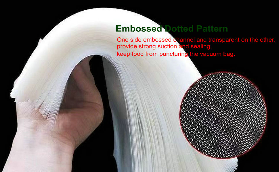 Vacuum Sealer Food Storage Bags Embossed Dotted