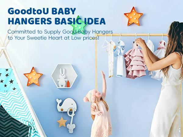 GoodtoU White Baby hangers for Your Newborn