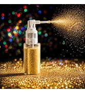 MEICOLY Gold Hair and Body Glitter Spray,25g/0.88OZ,Shinny Sparkle Glitter Spray for Clothes,Loos...