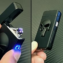 black skull lighter rolls