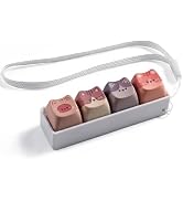 Keyboard Fidget Toy, Cute Cat Keyboard Clicker Fidget Keychain | 4-in-1 Keyboard Decompression Bu...