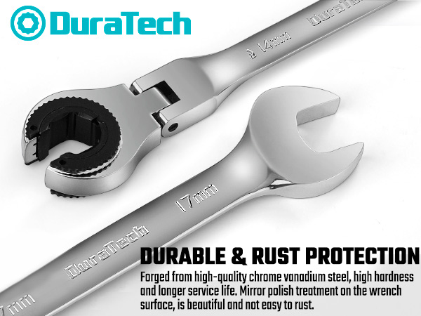 metric ratcheting wrench set duratech Ratcheting Combination Wrench Set Open end Spanner
