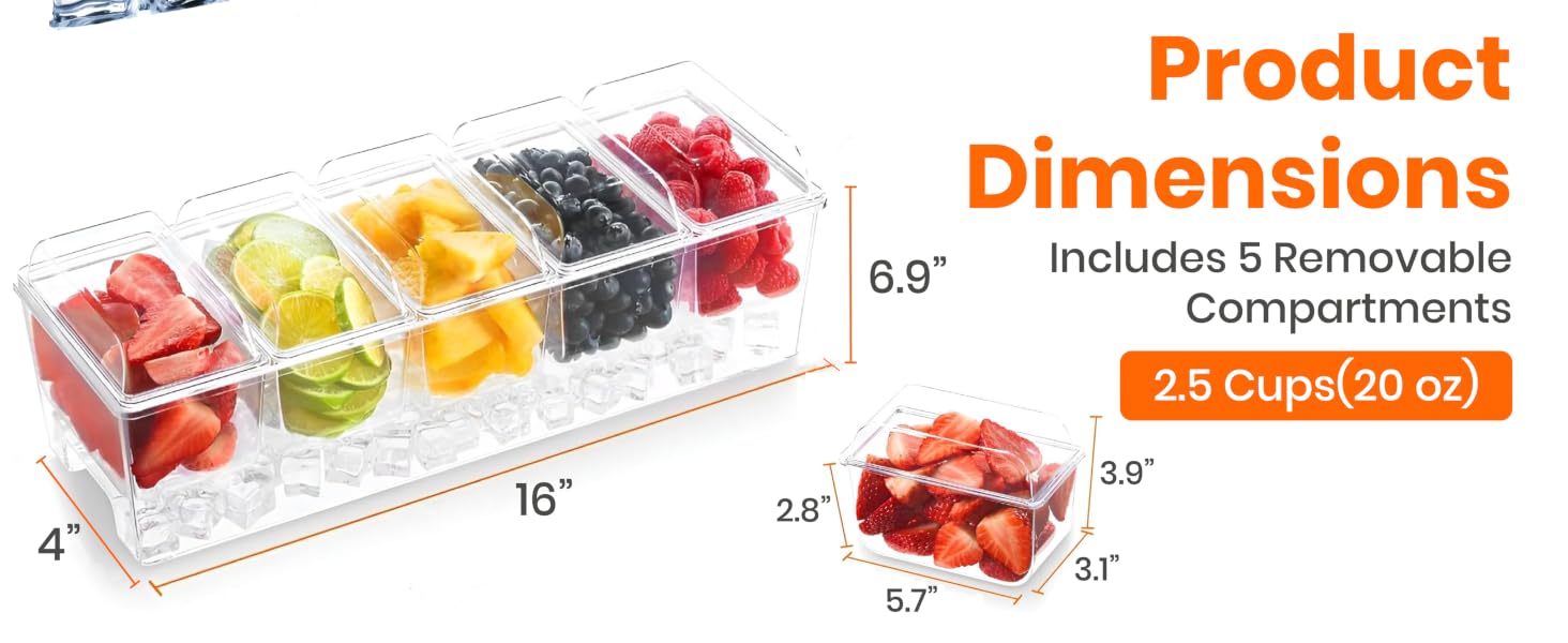 condiment server caddy