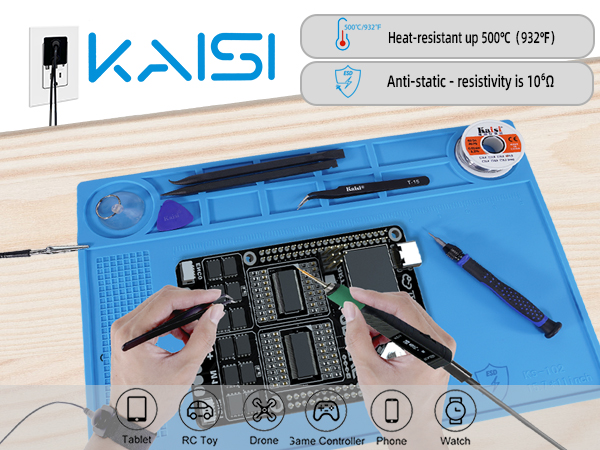 anti static mat anti static wrist strap esd mat anti static soldering mat silicone solder mat