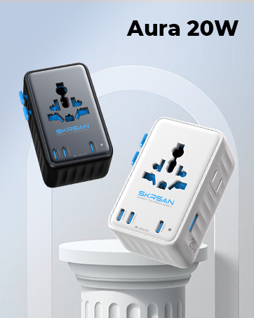SKRSAN Aura International Travel Adapter