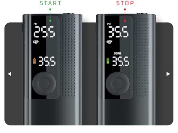 tire inflator on designed for fast inflation of car and bike tires