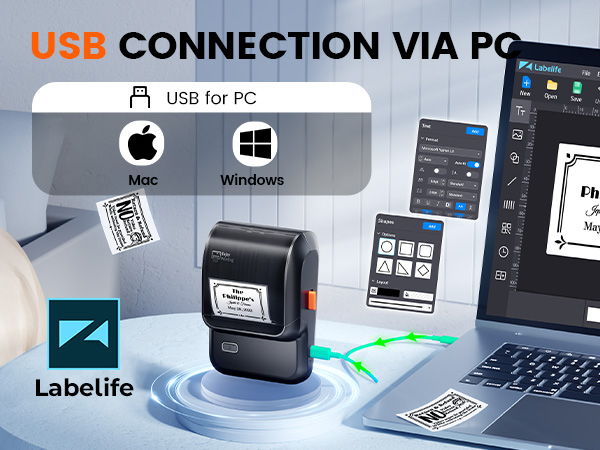 bluetooth label printer