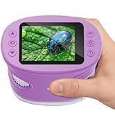 Temodu Kids Microscope 2.0" Screen 1000X Digital Microscope for Kids, Mini Pocket Handheld Micros...