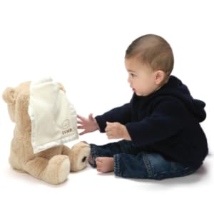 peek a boo bear hide and seek baby infant boy stuffed animal plush animated gund teddy