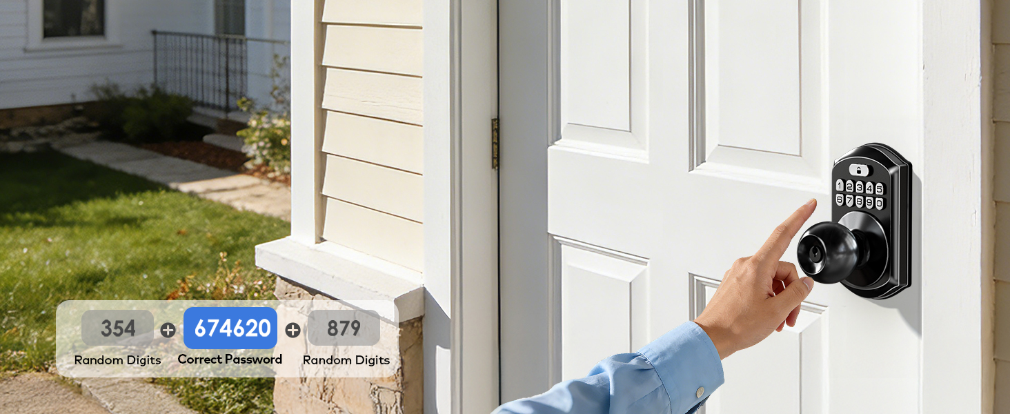 Anti-peep code lets you enter random digits before/after real pin to prevent others from seeing it.