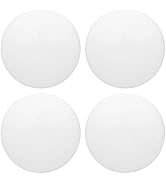 3.15" Door Stop Wall Protector, 4 pcs White Soft Silicone Door Handle buffers, Mute and Shock Pro...
