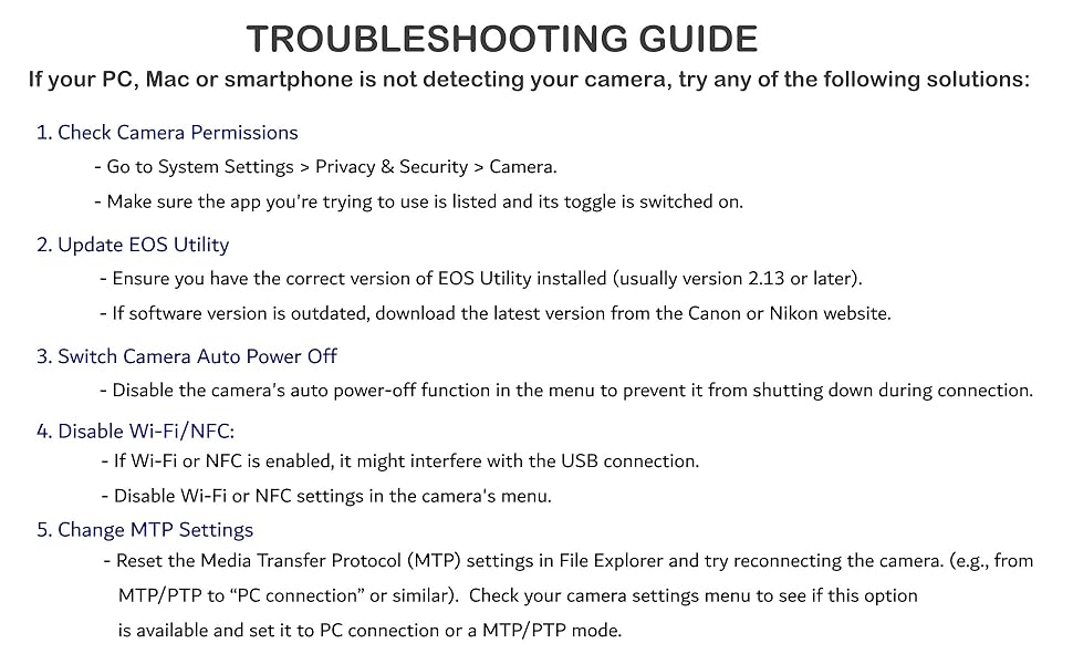 nikon troubleshoot