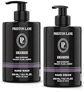 Preston Lane Hand Soap & Lotion Set, Highrise Scent – Hydrating Hand Wash and Moisturizing Hand C...