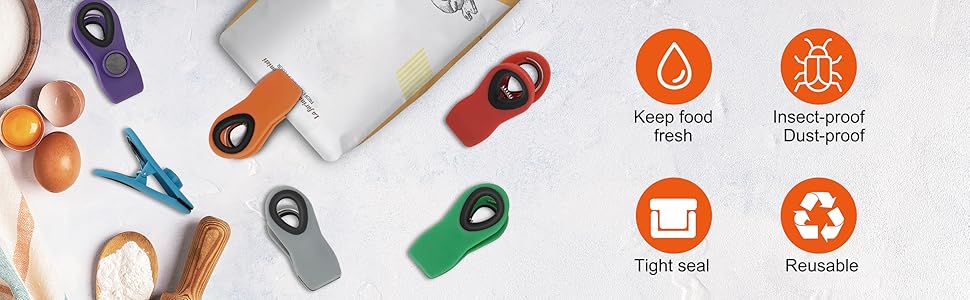 Chip bag clips food clips