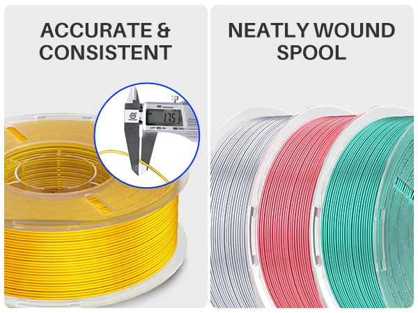 1.75mm, neatly wound spool