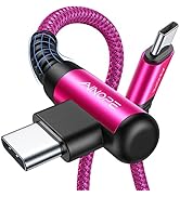 AINOPE USB C Cable 60W 2-Pack 6.6ft Nylon Braided USB C to USB C Cable Type C Charger Fast Chargi...