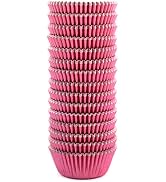 Eoonfirst Mini Foil Cupcake Liners Valentine's Day Muffin Paper Baking Cups 300 Pcs (Pink)