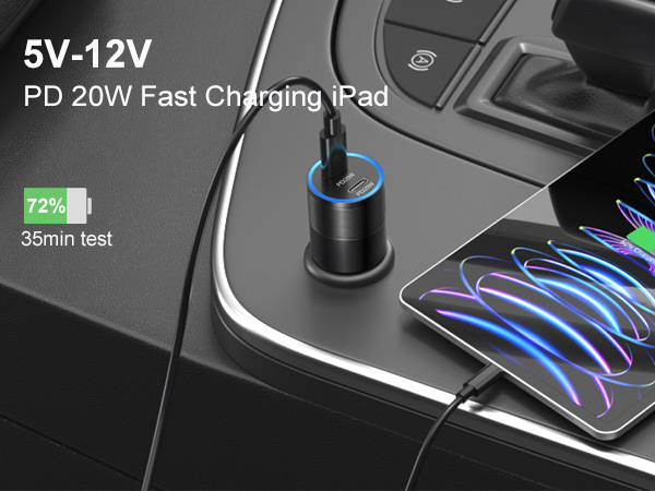 car charger ipad fast charging