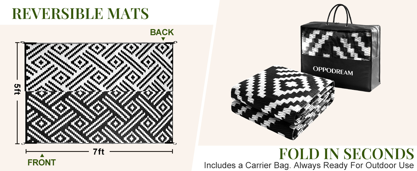 OPPODREAM Outdoor Area Rug