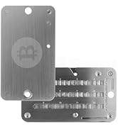 SAMYERLEN Crypto Seed Phrase Storage, 304 Stainless Steel Secure Bitcoin Wallet, Private Key Reco...