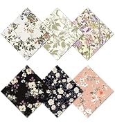 CREATCABIN 6 Packs Thickened Glasses Cleaning Cloth Elegant Flower Design