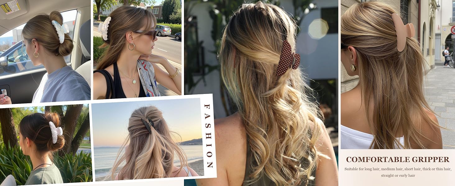 Acrylic Hair clips for mother