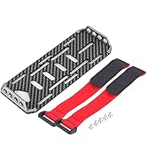 Car Battery Mount, Carbon Fiber Battery Mounting Plate with Straps & Screws Rc Car Great Accessor...