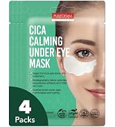 Purederm Cica Calming Under Eye Mask (4 Pack) – Cica Under Eye Patches for Relaxing & Calming