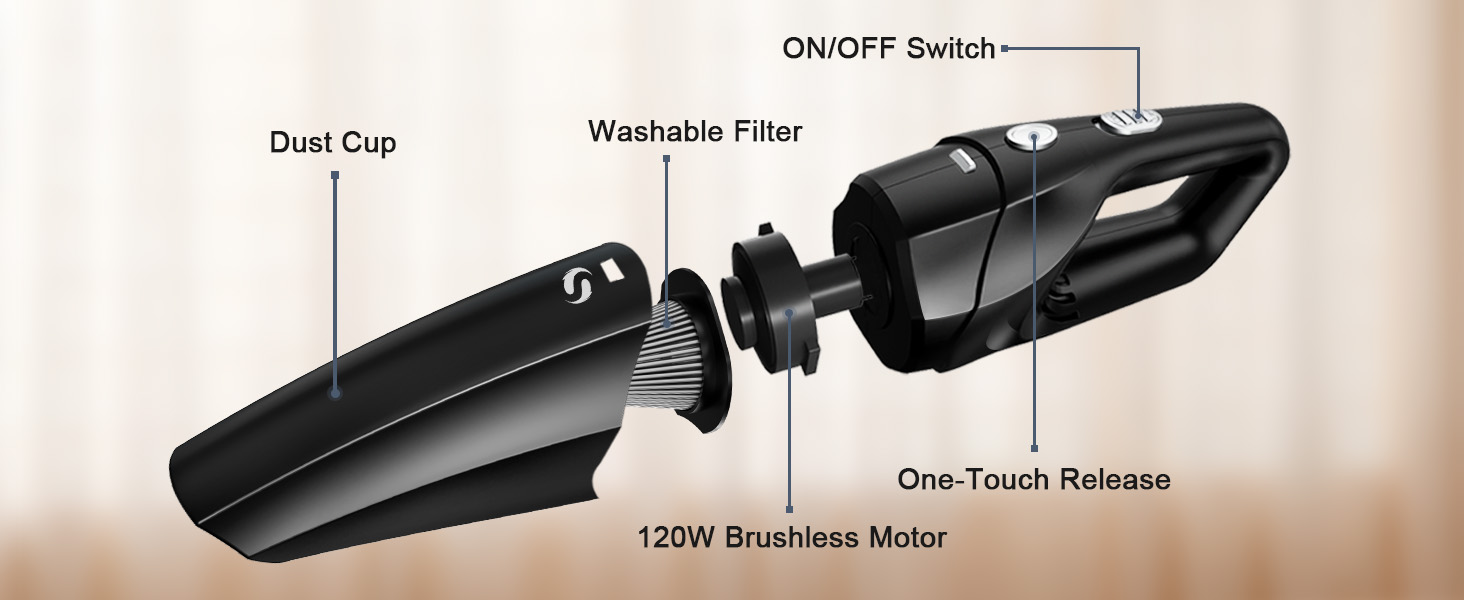 hand vacuum cordless rechargeable