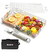 Adjustable Grill Basket with Removable Handle