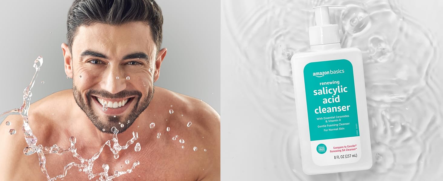 skin, cleanser, face, acid, wash, oz, free, fragrance, salicylic, acne, sa, facial, sensitive, care
