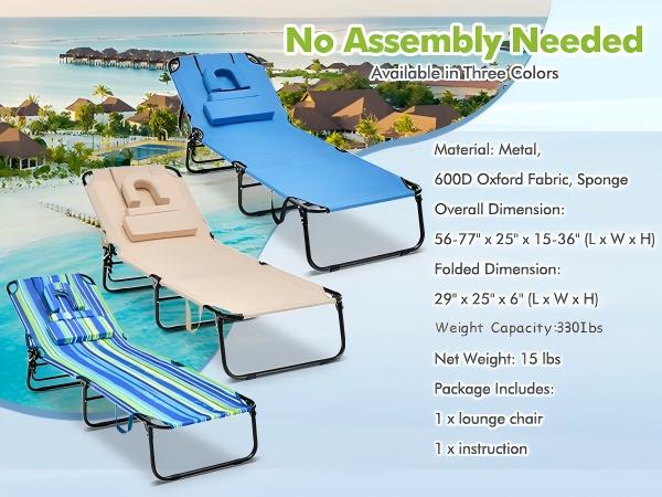 no assembly needed