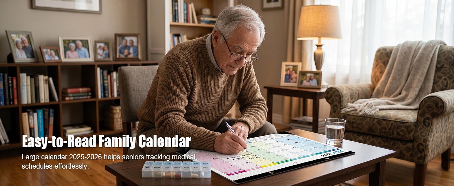 Easy-to-Read Family Calendar