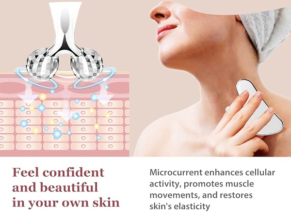 stainless steel gua sha face roller metal gua sha facial tool facial massager face sculpting tool
