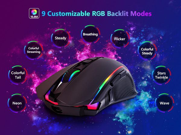 RGB gaming mouse