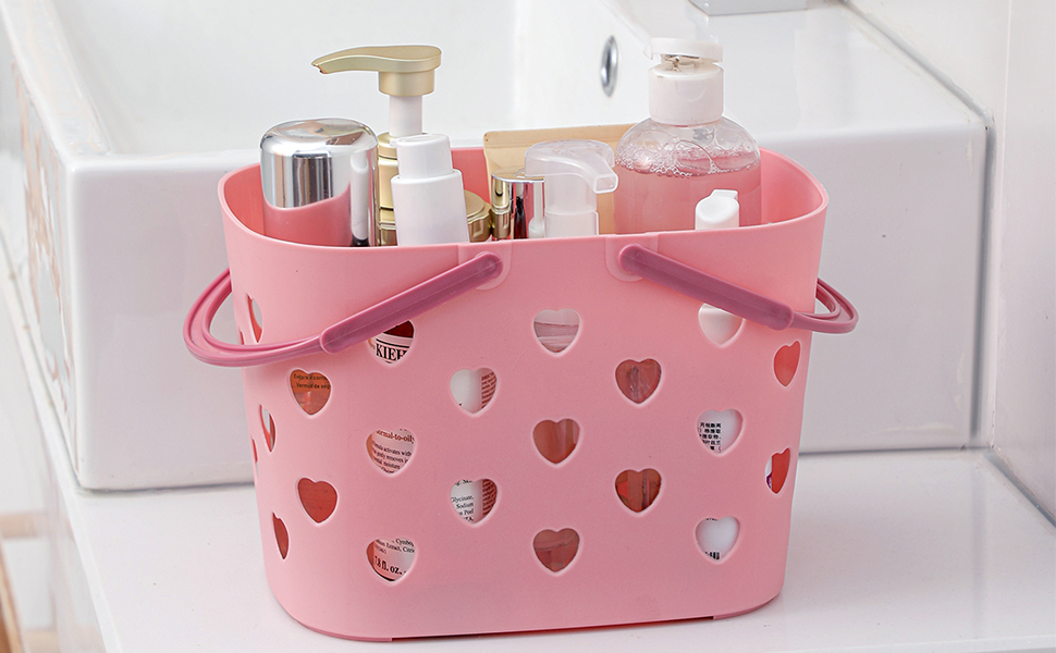 pink caddy basket