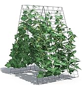 Giantex 4 Panels Cucumber Trellis, A-Frame Garden Trellis for Plant Climbing, Greenhouse Vegetabl...