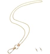 Lanyards for ID Badges Necklace Chain Lanyard for Keys Gold Stainless Steel ID Badge Holder