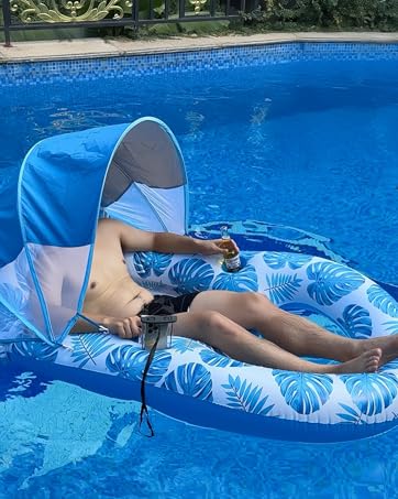 pool float with canopy