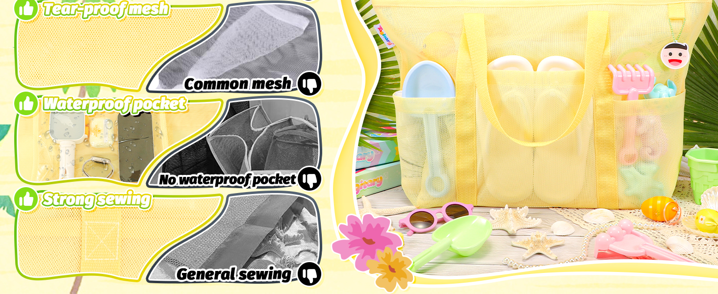 mesh beach bag