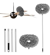 Ceiling Fan Cleaner Duster Reusable Microfiber Ceiling Fan Blade Cleaner Removable Duster with Ex...