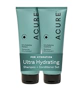Acure Ultra Hydrating Shampoo and Conditioner Set - Moisturizing Set with Argan Oil for Women
