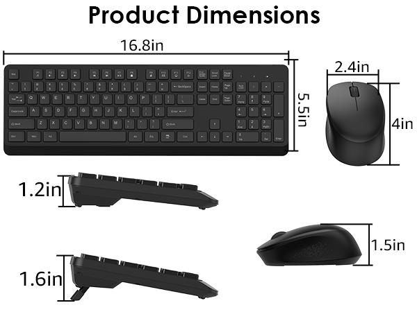bluetooth keyboard and mouse combo