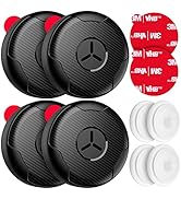 IPX8 Waterproof Airtag Holder, 4 Pack Case with 3M VHB Adhesive Sticker, Carbon Fiber | Ultra-Dur...