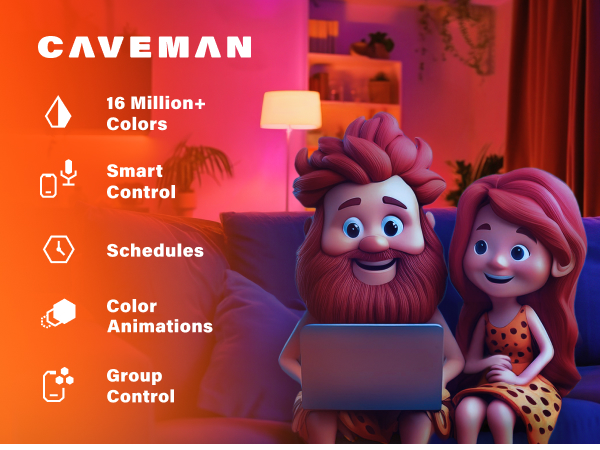 Caveman a19 bulb features